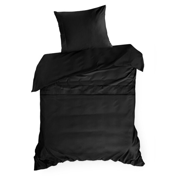 Ekskluzivna pamučna posteljina dimenzija 140x200 cm, makosatin s ukrasnim rubovima i vezom, kolekcija MINGE ELEGANTE