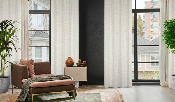 Zavjesa s malim čvorovima u eko stilu 140x260 Sandi