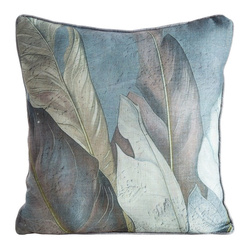 Dekorativna jastučnica 45x45 s lanenom strukturom i ukrasnim rubom LEN