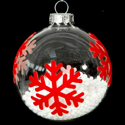 Staklena kugla za božićno drvce ∅ 8cm