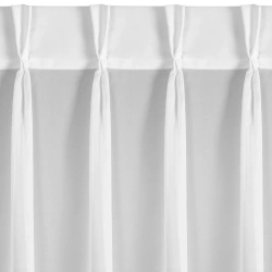 Bijela šifonska zavjesa 230x170 cm FLEX 1:1,5 - Ruby