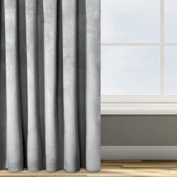 Zavjesa od jednobojnog mekog baršuna trakasta 140x270 cm ružičasta ROSA