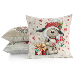 Tapiserijska jastučnica 45x45 cm pamučna s božićnim motivom GOB