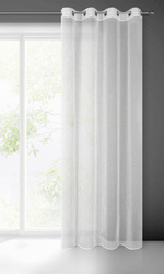 Zavjesa s nježnim prugama 140x250 cm bijela boja Pilar