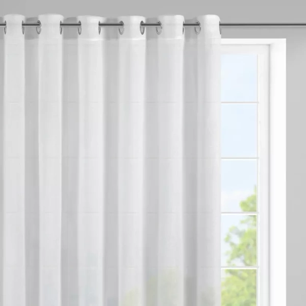 Kratka zavjesa od etamina sa blagim sjajem, deblja tkanina 300x145 cm Viola