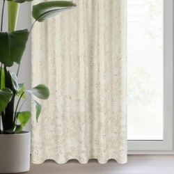 Zavjesa 140x270 , baršun, s printom sitnih listića Felis