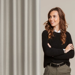 Zavjesa od blackout tkanine sa sjajnim koncem 140x250 Selina bež boja