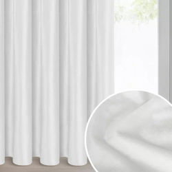 Srebrna zavjesa od sjajnog baršuna 140x270 cm traka - CAMERON