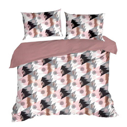 Set božićne posteljine 220x200 od mikrovlakana, ukrašen božićnim printom