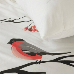 Božićne posteljine 220x200 od visokokvalitetnog pamučnog satena s božićnim motivom Berry