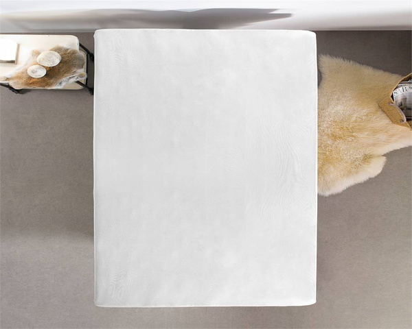 Plahta od pamučnog žerseja bijela 190x200 ili 200x220 za visoki madrac 135g/m2