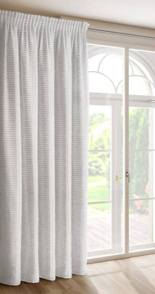 Zavjesa od šenil niti izrađena od šifonske tkanine 135x270 traka - REINA - Eva Minge Premium