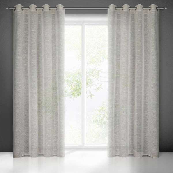 Zavjesa s laganim tkanjem u eko stilu 140x250 Amari