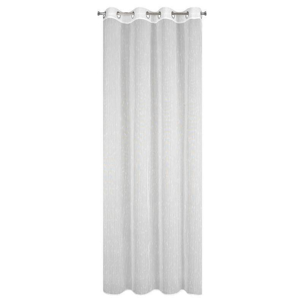 Zavjesa s nježnim prugama 140x250 cm bijela boja Pilar