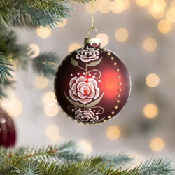 Staklena kugla za božićno drvce ∅ 8cm