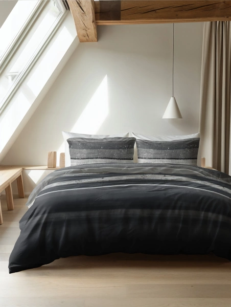 Posteljina od flanela 240x220 siva, mekana na dodir Marcus