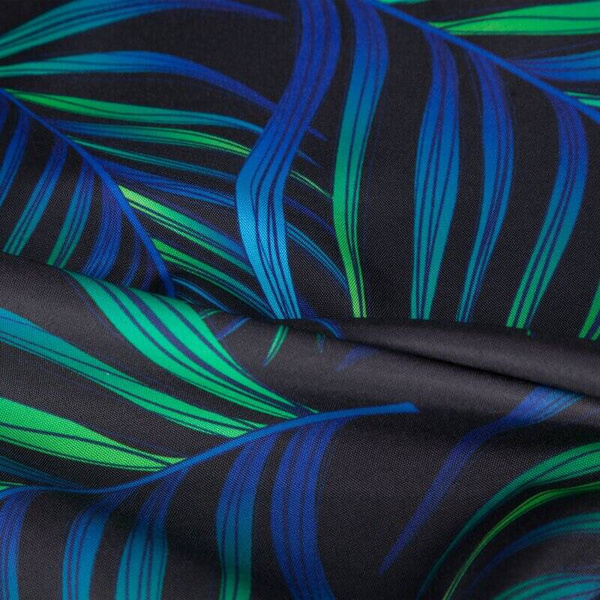 Baršunasta zavjesa 140x250 s printom palminog lišća Palms