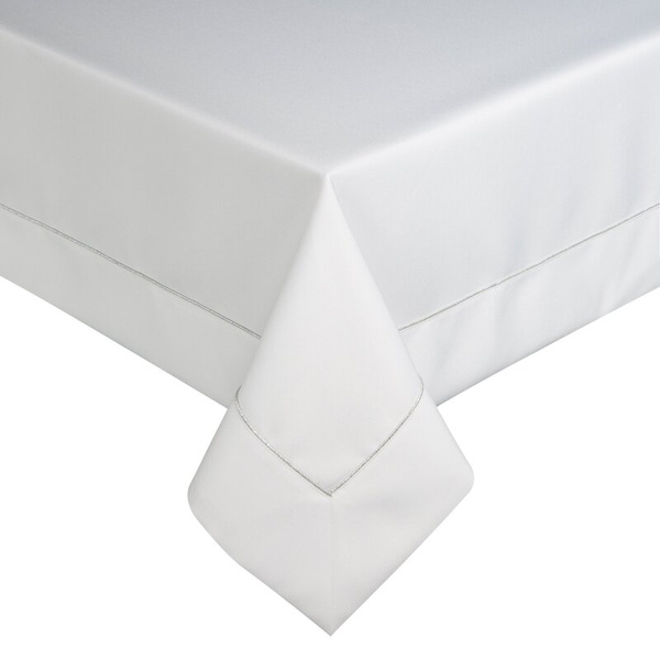 Stolnjak 145x350 ukrašen trakom i nježnim srebrnim obrubom u elegantnom pakiranju