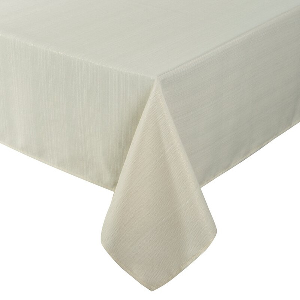 Bež stolnjak 140x180 cm tkan sjajnim koncem - GLAMO