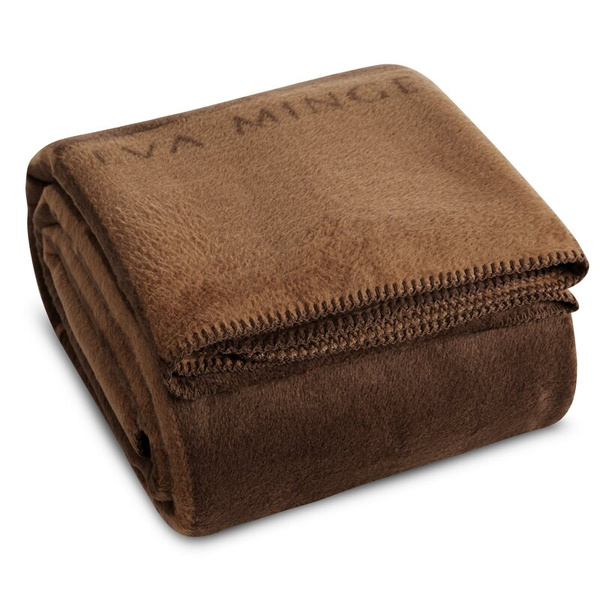 Pamučno-akrilna topla deka 220x240 cm s geometrijskim printom ELEGANTE Eva Minge