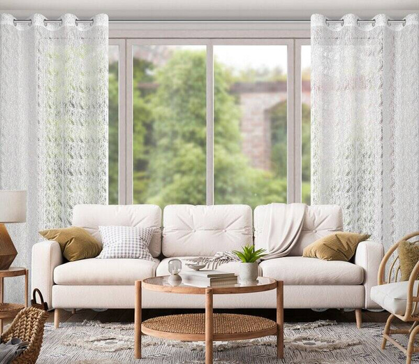 Gotova mrežasta zavjesa 140x250 koja ne zahtijeva glačanje Moni