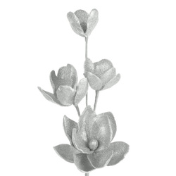 Ukrasni cvijet od foamiran pjene FLORE 724 FI 20 X 75 CM SREBRNY