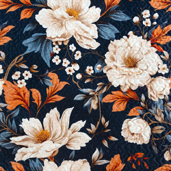 Baršunasti prekrivač za krevet 200x220 cm ukrašen botaničkim printom