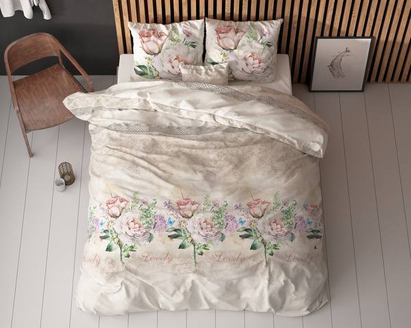 Posteljina od pamuka 200x220, mekan na dodir Lovely Flower