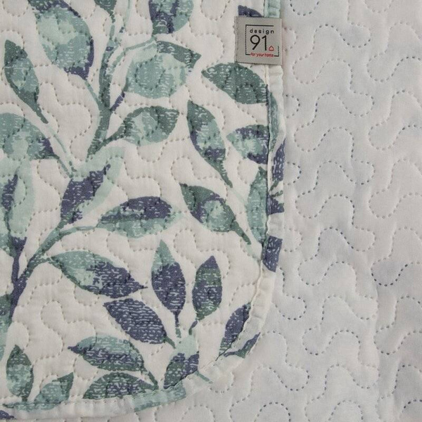 Lagani prekrivač s printom zelenih grančica 200x220 CLARISSA