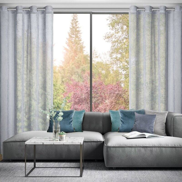 Zavjesa od šenil mreže Neli 140 x 250 cm koja ne zahtijeva glačanje