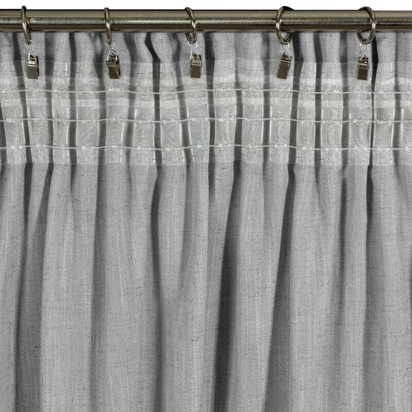 Zavjesa od tkanine s lanom u eko stilu 140x300 trakastaJudita