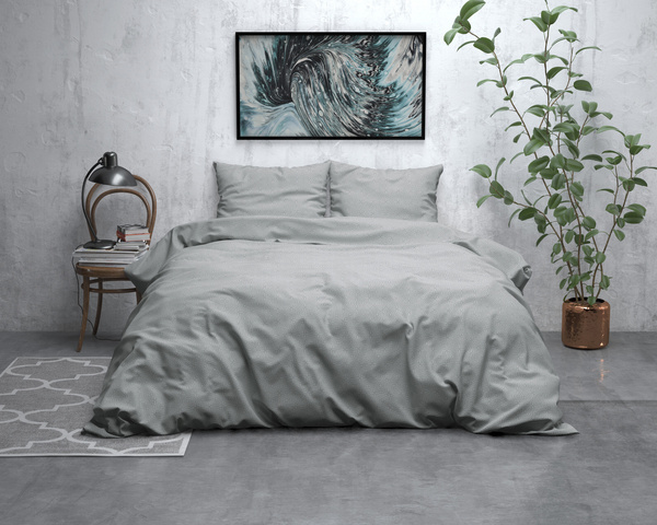 Posteljina od flanela 240x220 siva, mekana na dodir Jason