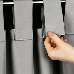 Zavjesa za terasu 155x200 boj srebrna od nepromočive tkanine sa čičak trakama, GARDEN