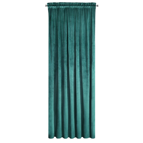 Zavjesa od jednobojnog mekog baršuna trakasta 140x270 cm ružičasta ROSA