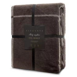 Pamučno-akrilna topla deka 220x240 cm s geometrijskim printom ELEGANTE Eva Minge