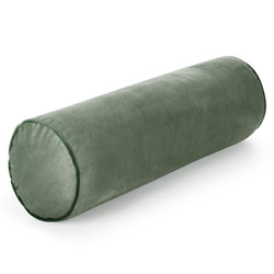 Ukrasni jastuk, valjak 15x45 od baršuna s kontrastnim rubom Gaja