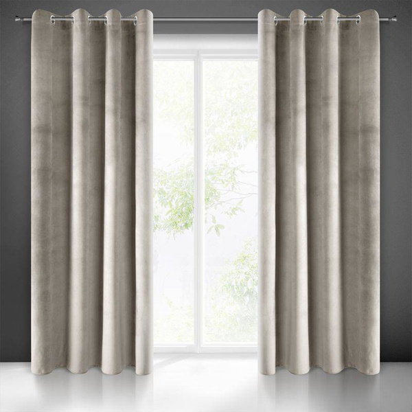 Gotova zavjesa od glat baršuna 140x250 težine 215 g/m2 Pierre