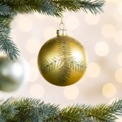 Staklena kugla za božićno drvce ∅ 8cm
