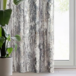 Baršunasta zavjesa sa srebrnim uzorkom, 140x250 cm - MALIA