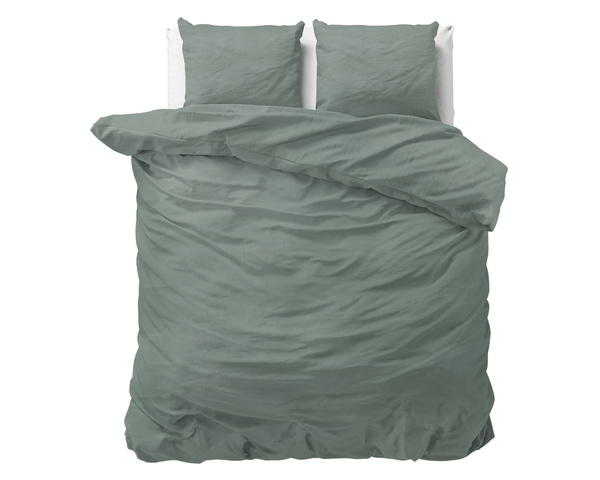 Zelena pamučna posteljina 240x220 pakirana u atraktivnu Stone Washed Green vrećicu
