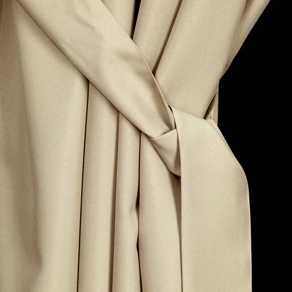 Zavjesa za terasu 155x200 boja krem/ svijetlo bež od nepromočive tkanine tunel, GARDEN