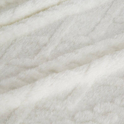 Deka bijela s ukrasnom pletenicom 200x220 