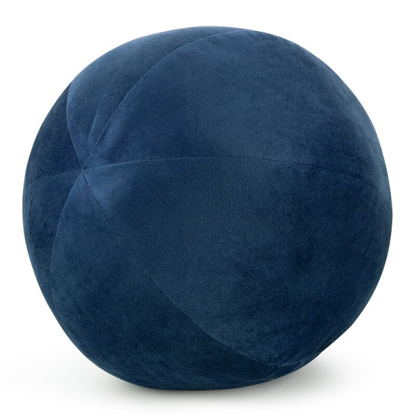 Ukrasni jastuk, kugla O 24 cm od baršuna s kontrastnim rubom Gaja  