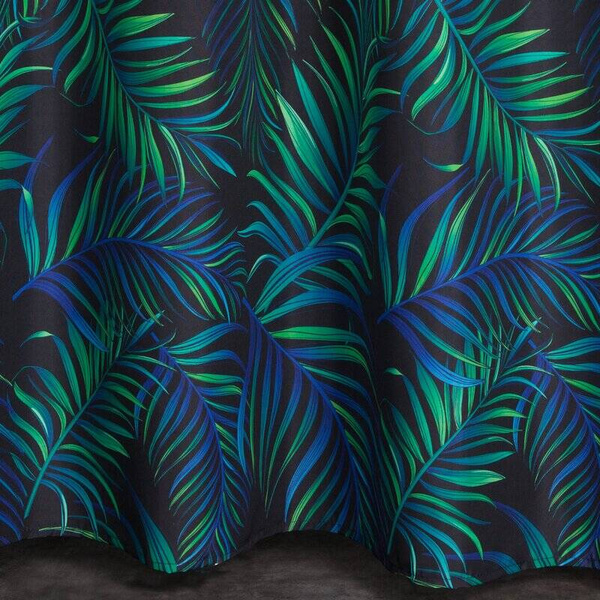 Baršunasta zavjesa 140x250 s printom palminog lišća Palms