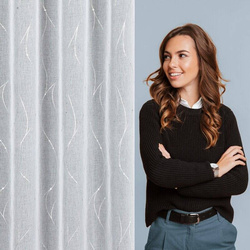 Zavjesa 140x270 od etamina ukrašen suptilnim srebrnim uzorkom Arlena