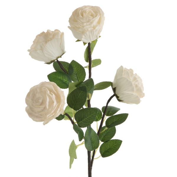 Ukrasni cvijet od foamiran pjene FLORE 745 FI 10 X 70 CM KREMOWY