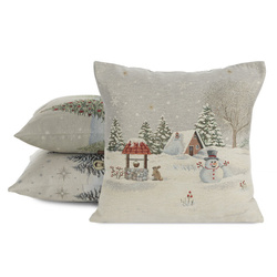 Tapiserijska jastučnica 45x45 cm pamučna s božićnim motivom GOB