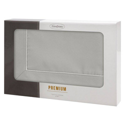 Klasični sivi stolnjak s nježnim srebrnim obrubom 145x350 Madele