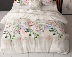 Posteljina od pamuka 200x220, mekan na dodir Lovely Flower