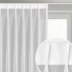 Zavjesa od glatkog mat voala 80x270 cm FLEX 1:1,5 - Lucy